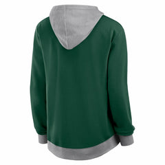 Green Bay Packers Logo Athletic Women's Hit It French Terry Full-Zip Hoodie - Green Hoodies