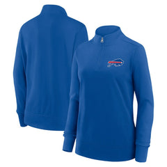 Buffalo Bills Logo Athletic Women's Velocity Quarter-Zip Jacket - Royal Jackets