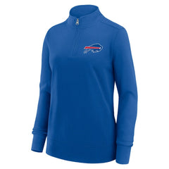 Buffalo Bills Logo Athletic Women's Velocity Quarter-Zip Jacket - Royal Jackets