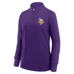 Minnesota Vikings Logo Athletic Women's Velocity Quarter-Zip Jacket - Purple Jackets