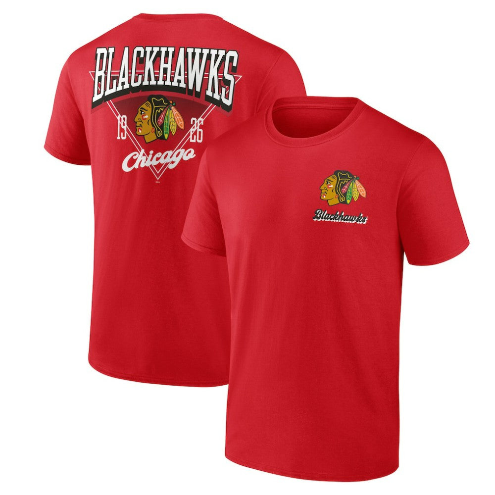 Chicago Blackhawks Logo Athletic Never Over T-Shirt - Red | US 201195124