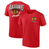Chicago Blackhawks Logo Athletic Never Over T-Shirt - Red | US 201195124
