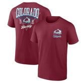 Colorado Avalanche Logo Athletic Never Over T-Shirt - Burgundy | US 201195131