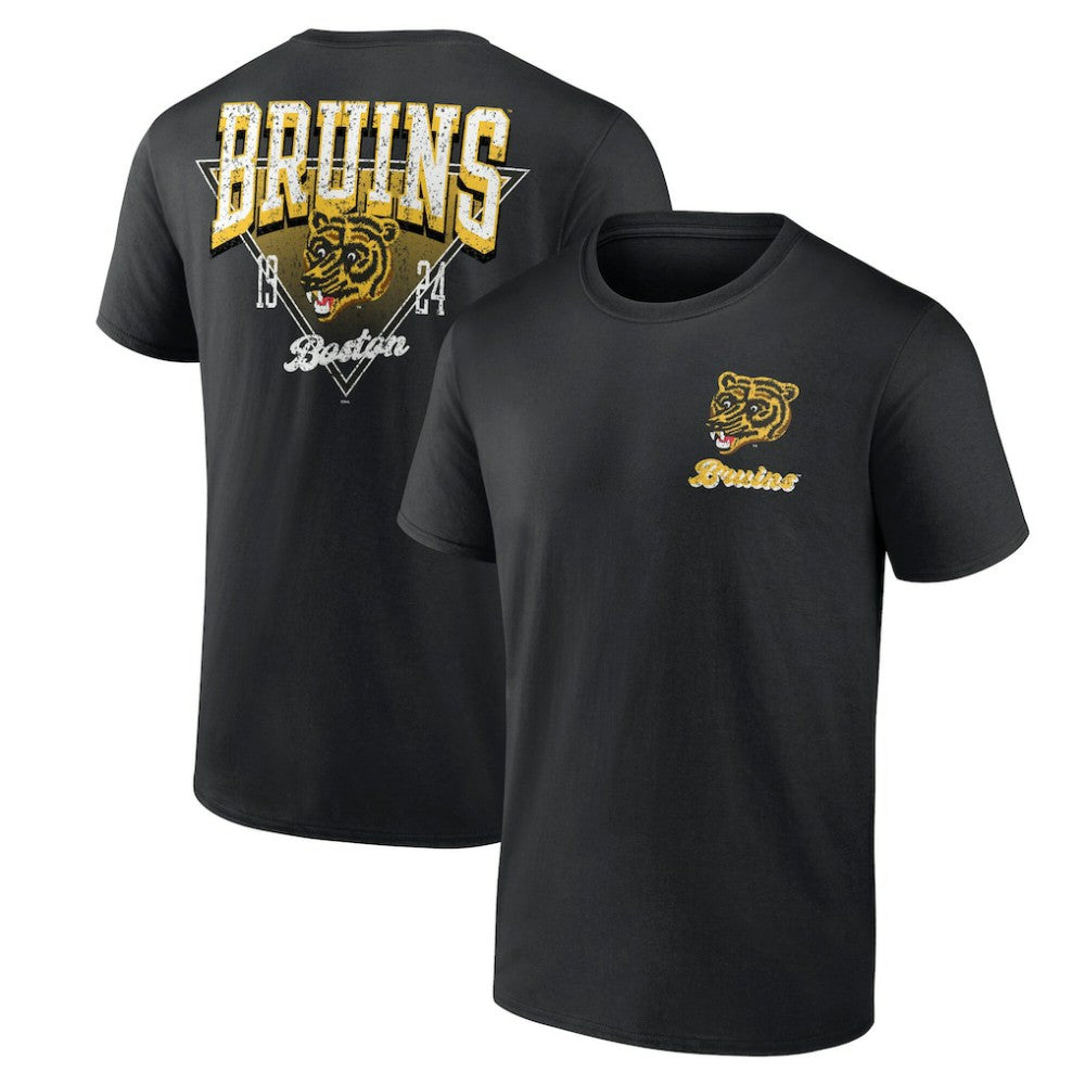 Boston Bruins Logo Athletic Never Over T-Shirt - Black | US 201195155