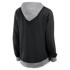 Pittsburgh Penguins Logo Athletic Women's Hit It French Terry Full-Zip Hoodie - Black | US 201195253