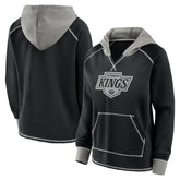 Los Angeles Kings Logo Athletic Women's Hit It French Terry Full-Zip Hoodie - Black | US 201195273