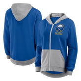 Buffalo Sabres Logo Athletic Women's Hit It French Terry Full-Zip Hoodie - Royal | US 201195276