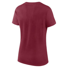Colorado Avalanche Logo Athletic Women's Launch Scoop Neck T-Shirt - Burgundy | US 201195292