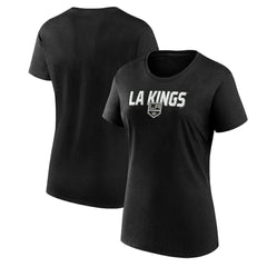 Los Angeles Kings Logo Athletic Women's Launch Scoop Neck T-Shirt - Black | US 201195295