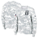Cleveland Browns Women's 2024 Salute To Service Dri-FIT Long Sleeve T-Shirt - Arctic Camo T-shirts