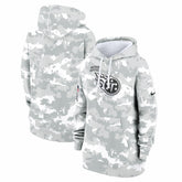 Tennessee Titans Women's 2024 Salute To Service Club Fleece Oversized Pullover Hoodie - Arctic Camo Hoodies