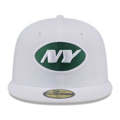 New York Jets New Era Omaha 59FIFTY Fitted Hat - White Hats