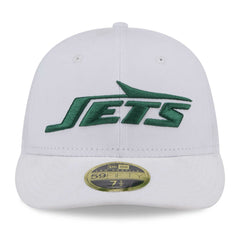New York Jets New Era Wordmark Omaha Low Profile 59FIFTY Fitted Hat - White Hats