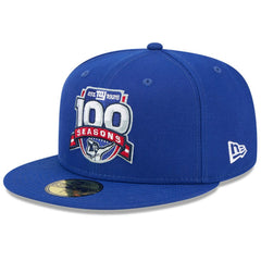 New York Giants New Era 100th Season 59FIFTY Fitted Hat - Royal Hats