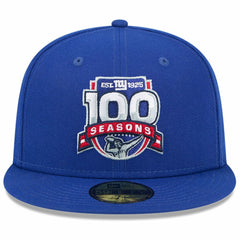 New York Giants New Era 100th Season 59FIFTY Fitted Hat - Royal Hats