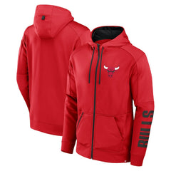 Chicago Bulls Baller Defender Performance Full-Zip Hoodie Red - Fanatics
