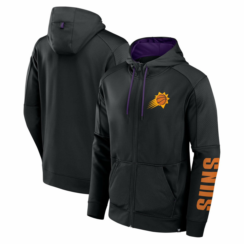 Phoenix Suns Baller Defender Performance Full-Zip Hoodie Black - Fanatics