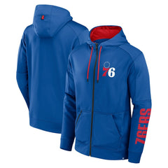 Philadelphia 76ers Baller Defender Performance Full-Zip Hoodie Royal - Fanatics