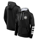 Brooklyn Nets Baller Defender Performance Full-Zip Hoodie Black - Fanatics