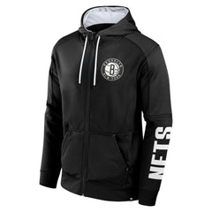 Brooklyn Nets Baller Defender Performance Full-Zip Hoodie Black - Fanatics