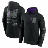 Sacramento Kings Game Time Crossover Pullover Hoodie Black - Fanatics