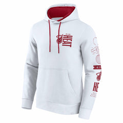Miami Heat Game Time Crossover Pullover Hoodie White - Fanatics outlet