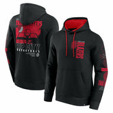 Portland Trail Blazers Game Time Crossover Pullover Hoodie Black - Fanatics