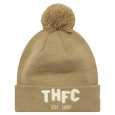 Tottenham Hotspur New Era Boucle Cuffed Knit Hat with Pom Tan - New Era for sale