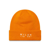 AC Milan New Era Wordmark Cuffed Knit Hat Orange - New Era outlet