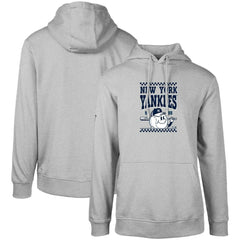 New York Yankees Levelwear Podium Inaugural Pullover Hoodie - Gray Hoodies