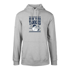 New York Yankees Levelwear Podium Inaugural Pullover Hoodie - Gray Hoodies