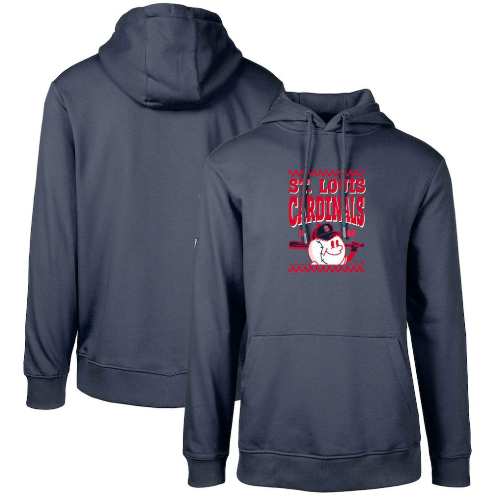St. Louis Cardinals Levelwear Podium Inaugural Pullover Hoodie - Navy Hoodies