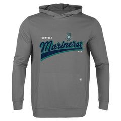 Seattle Mariners Levelwear Relay 2.0 Retro Pullover Hoodie - Gray Hoodies