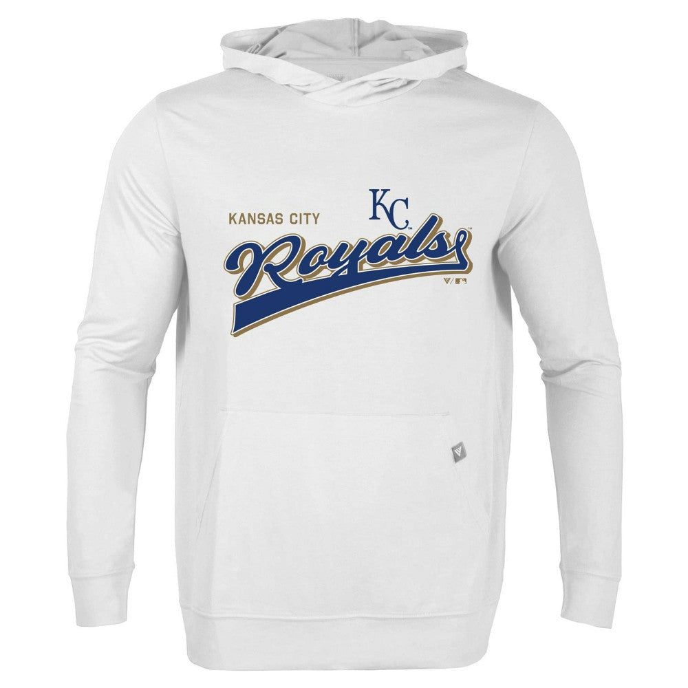 Kansas City Royals Levelwear Relay 2.0 Retro Pullover Hoodie - White Hoodies