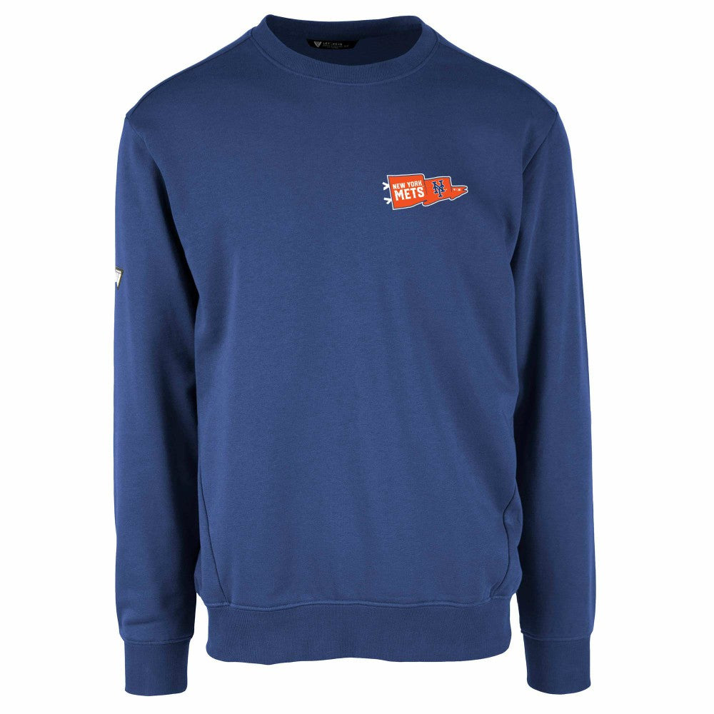 New York Mets Levelwear Zane Rafters Pullover Sweatshirt - Royal Pullover