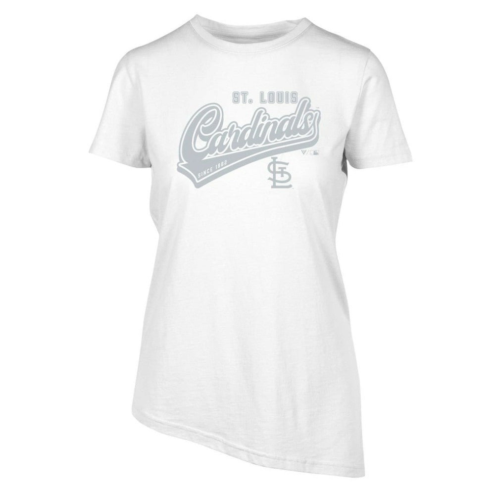 St. Louis Cardinals Levelwear Women's Birch Sweep T-Shirt - White T-shirts