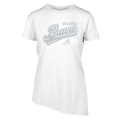 Atlanta Braves Levelwear Women's Birch Sweep T-Shirt - White T-shirts