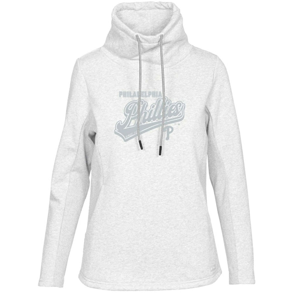 Philadelphia Phillies Levelwear Women's Loop Sweep Pullover Sweatshirt - White Pullover