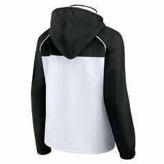 Sacramento Kings Women's Anorak Raglan Full-Zip Hoodie Jacket White/Black - Fanatics