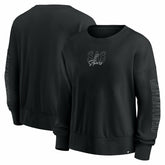 San Antonio Spurs Women's Oversized Game Day Pullover Sweatshirt Black - Fanatics