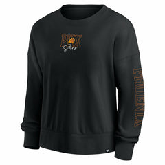 Phoenix Suns Women's Oversized Game Day Pullover Sweatshirt Black - Fanatics