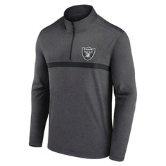 Las Vegas Raiders Head-to-Head Quarter-Zip Pullover - Charcoal Pullover