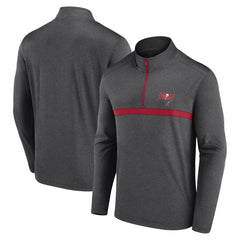 Tampa Bay Buccaneers Head-to-Head Quarter-Zip Pullover - Heather Charcoal Pullover