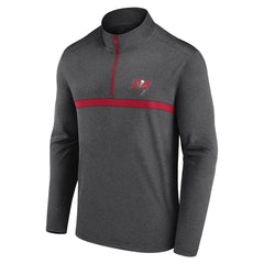 Tampa Bay Buccaneers Head-to-Head Quarter-Zip Pullover - Heather Charcoal Pullover
