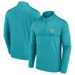 Miami Dolphins Head-to-Head Quarter-Zip Pullover - Aqua Pullover