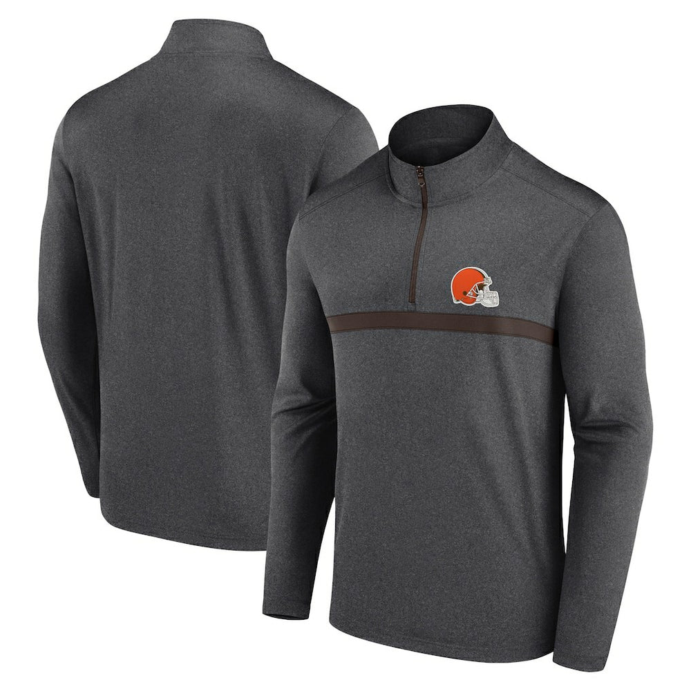 Cleveland Browns Head-to-Head Quarter-Zip Pullover - Charcoal Pullover