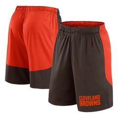Cleveland Browns Launch Shorts - Brown/Red Shorts