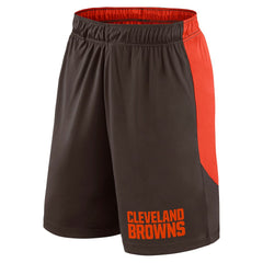 Cleveland Browns Launch Shorts - Brown/Red Shorts