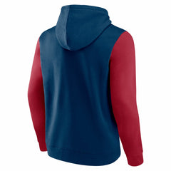Houston Texans Outline Pullover Hoodie - Navy/Red Hoodies