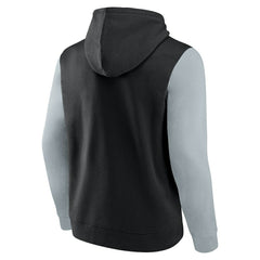 Las Vegas Raiders Outline Pullover Hoodie - Black/Silver Hoodies